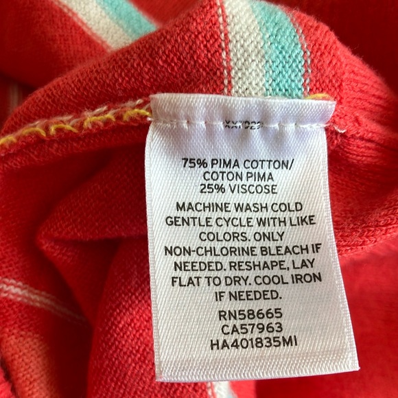 Halogen Red and Yellow Striped Sweater - Picture 2 of 4